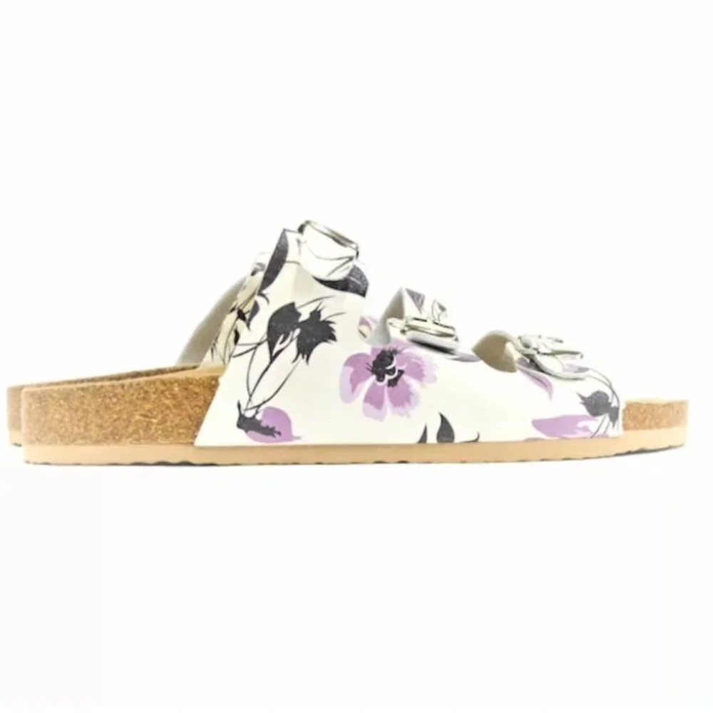 WOMEN'S GOLD COAST BUCKLES SLIDE COMFORTABLE SANDA - Picture 4 of 5